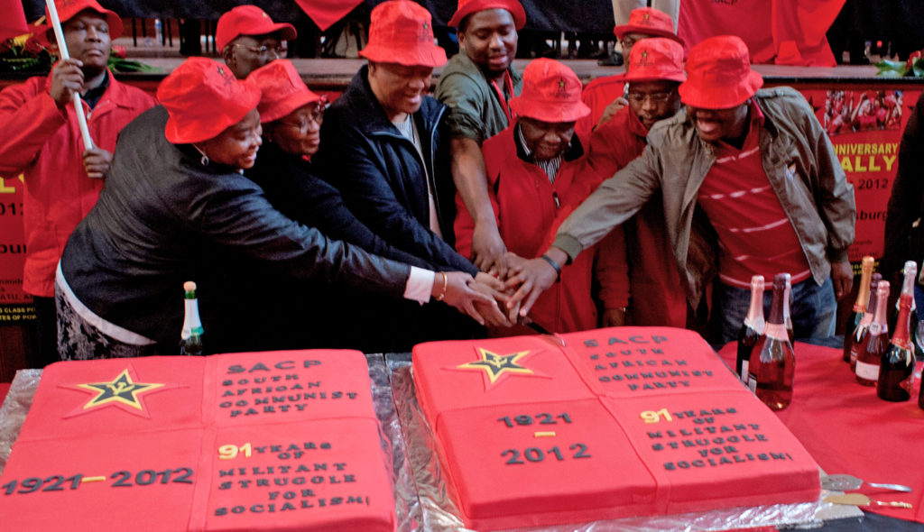 South Africa Communist Party celebrating their 91 year anniversary. 