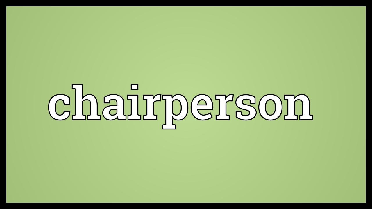 Chairperson